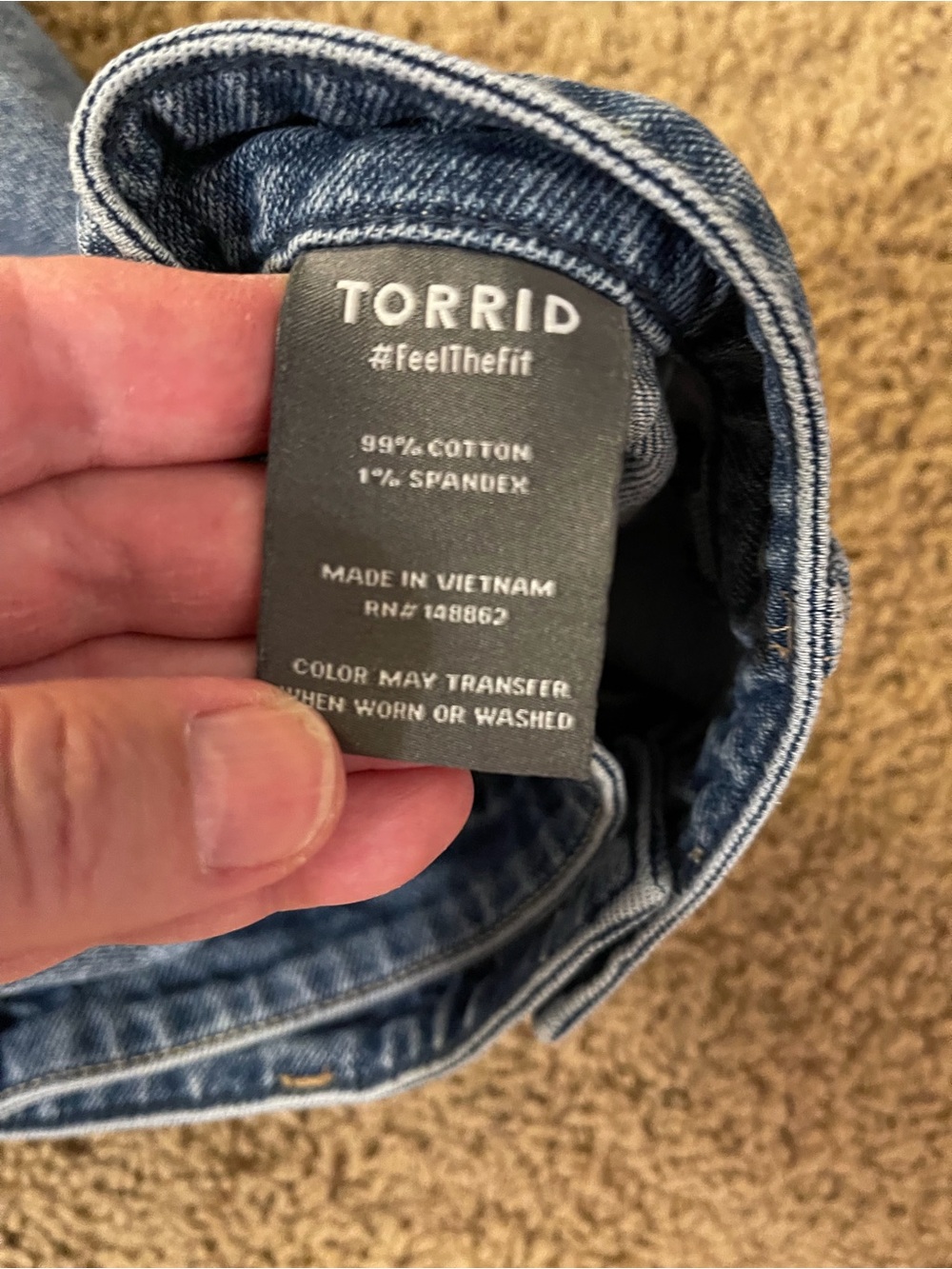 Torrid Denim in Light Blue Wash.Button Down Denim Skirt. NICE - Picture 4 of 6